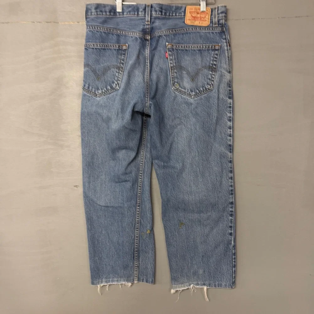 Levis 550 Relaxed Fit Tapered Leg Jeans Mens 36x30 Blue Medium Wash‎ Vintage 90s